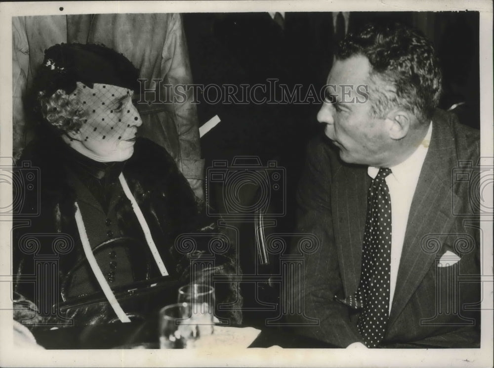 1940 Press Photo Vincent Astor &amp; His Mother Lady Ribblesale Aboard Roosevelt,-Historic Images