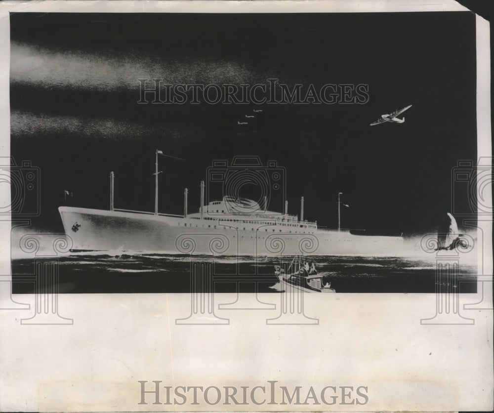 1946 Press Photo S.S Del Norte design for the American Merchant Marine-Historic Images
