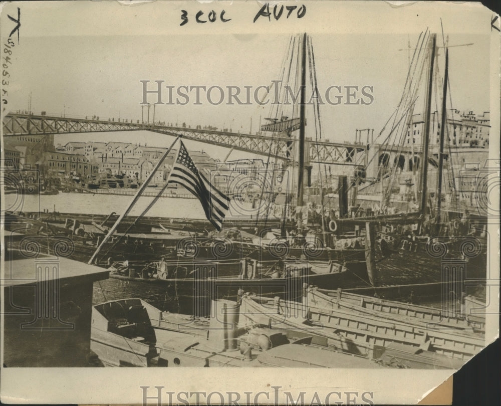 1918 Press Photo Landing Place of Pres. Wilson when he sets foot on French Soil- Historic Images