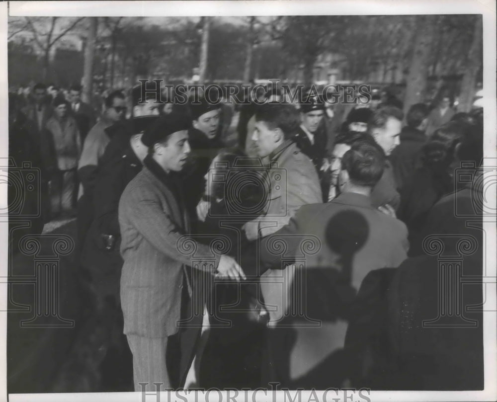 1951 Press Photo Demonstration against NATO is part of Communist Election-Historic Images