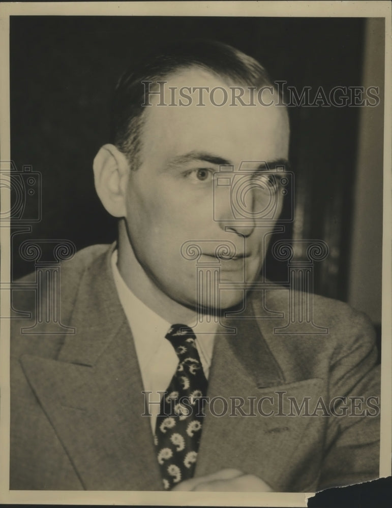 1938 Press Photo Arthur Chalmers, shown just before the Trial Opened - nef68409-Historic Images