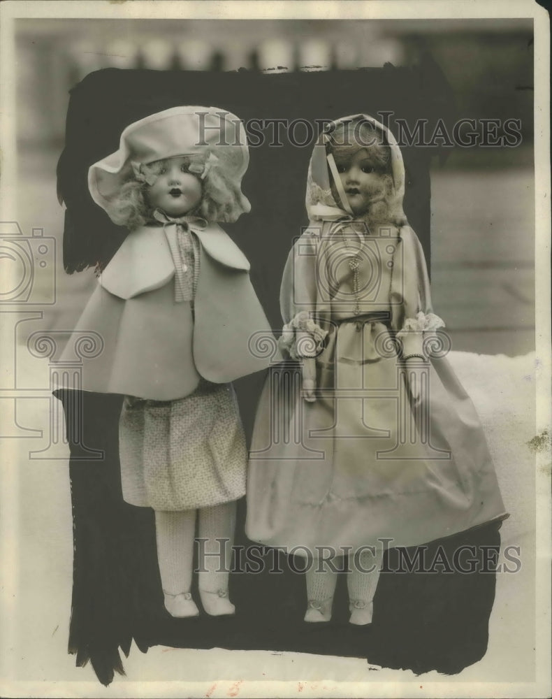 1926 Press Photo Dressed Dolls the work of employees of the Hotel Roosevelt-Historic Images
