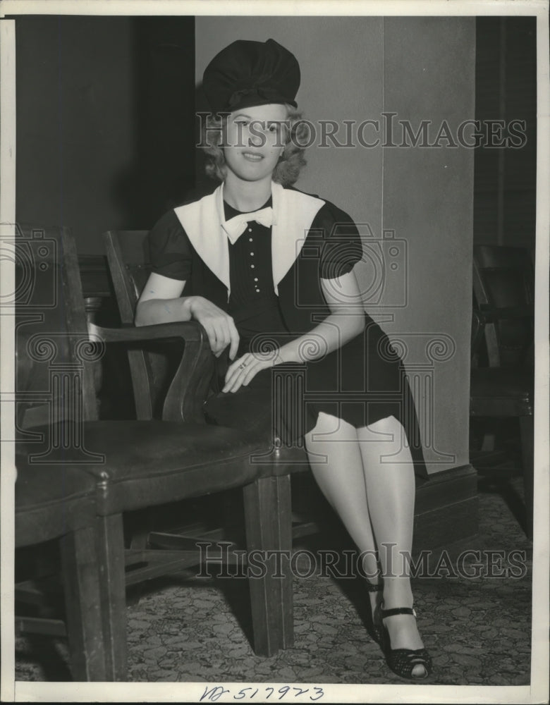 1939 Press Photo Evy Eklund Kelleher Wins Divorce From Her Husband - nef69373-Historic Images