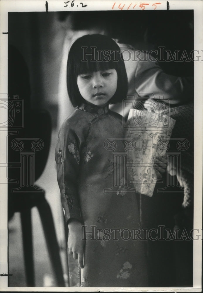 1977 Press Photo Portrait Of 4-year-old Thy To - Historic Images