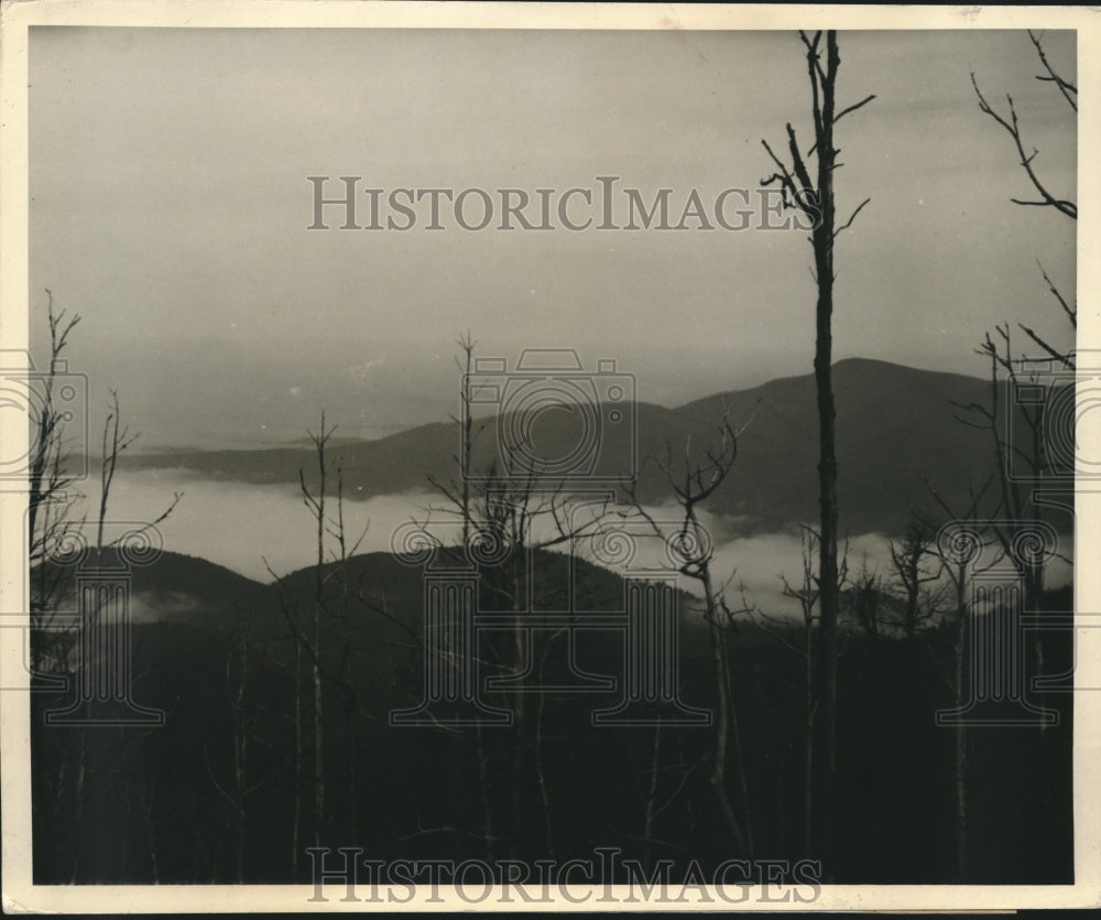 1938 Beautiful Clouds and Mountains in North GA "Cherokee Country" - Historic Images