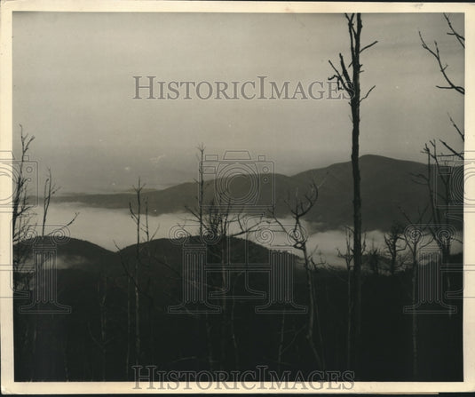 1938 Beautiful Clouds and Mountains in North GA "Cherokee Country" - Historic Images
