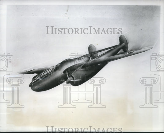 1942 An artist sketch of the future plane called the 'Shrike' - Historic Images