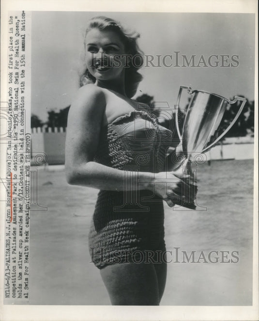 Lynn Moorehead wins the 1950 National Swim For Health Queen-Historic Images
