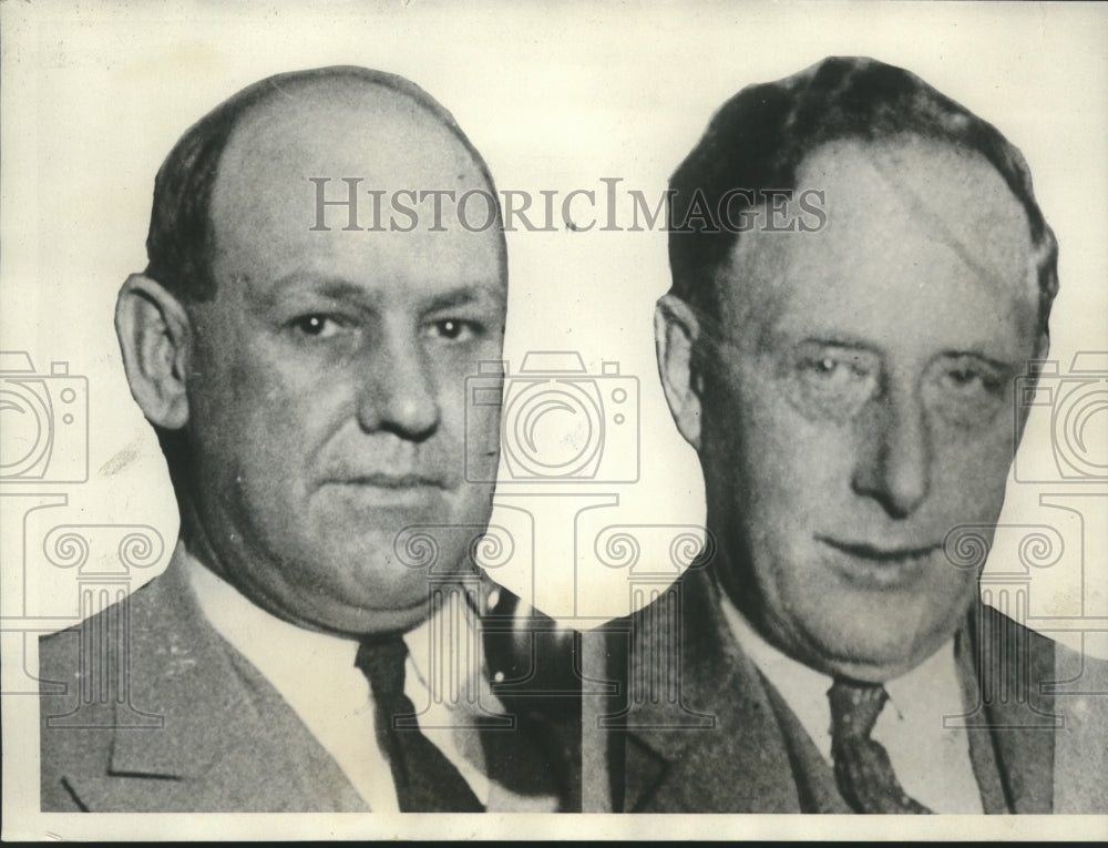 1933 Albert Clark and William Armstrong Hunt for Kidnappers - Historic Images