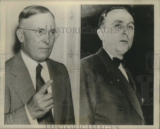 1938 Georgia Gov ED Rivers & Jack Jr JJ Mangham in Atlanta - Historic Images