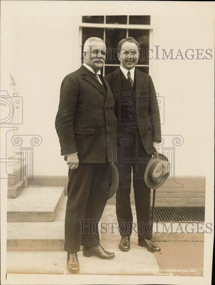 1926 Press Photo Karl Rothe and Hans Heinrich Dieckhoff pose at the White House- Historic Images