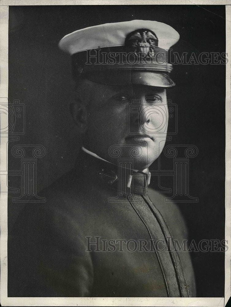 1931 Press Photo USS Swan Commander George Evans-Historic Images