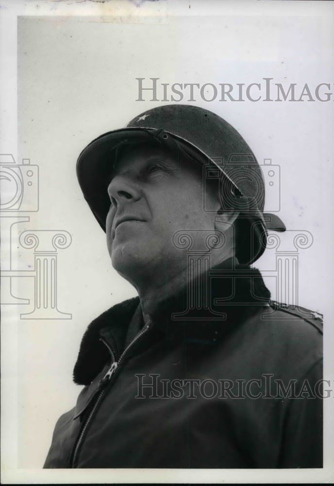 1945 Lt. Gen. Jacob L. Devers, Commanding the 6th Army Group on the - Historic Images