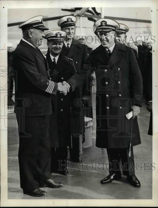1937 Capt. Jonas H. Ingram, Captain of Brooklyn Navy Yard with new - Historic Images