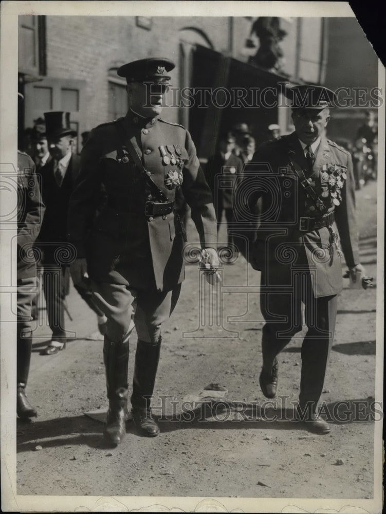 1930 Press Photo Gen. J. Pershing as he left the Arena following the opening-Historic Images
