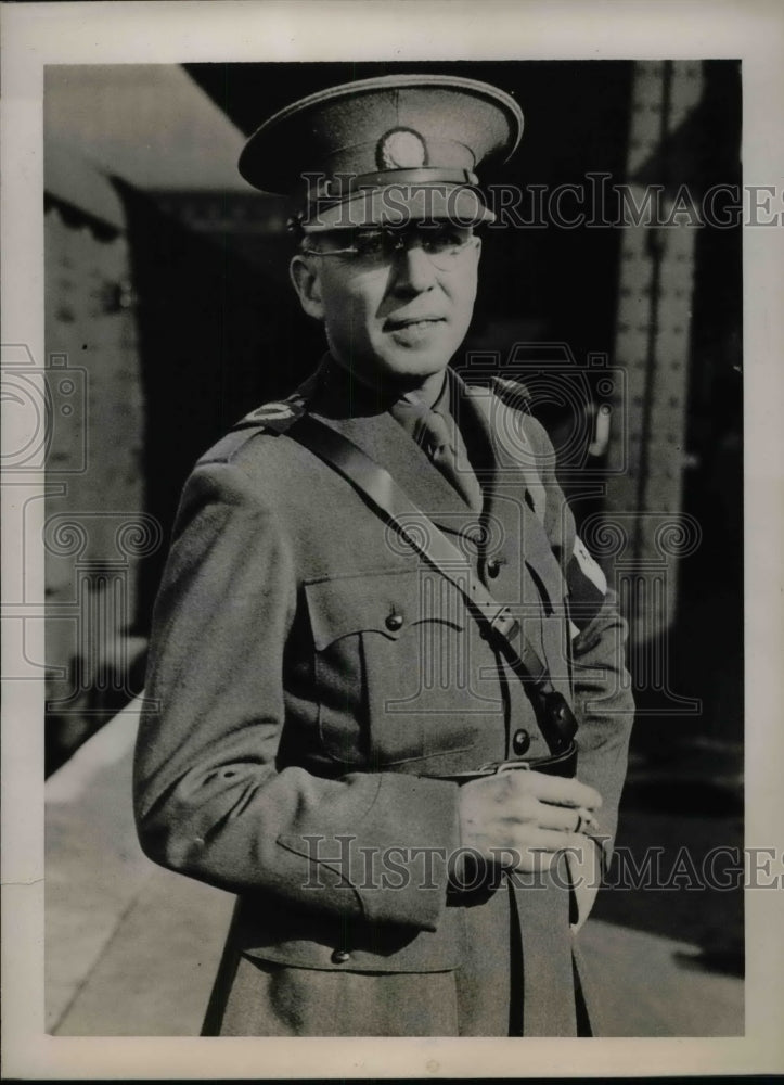 1939 Press Photo John O&#39;Donell US Correspondent with British Expeditionary Force - Historic Images