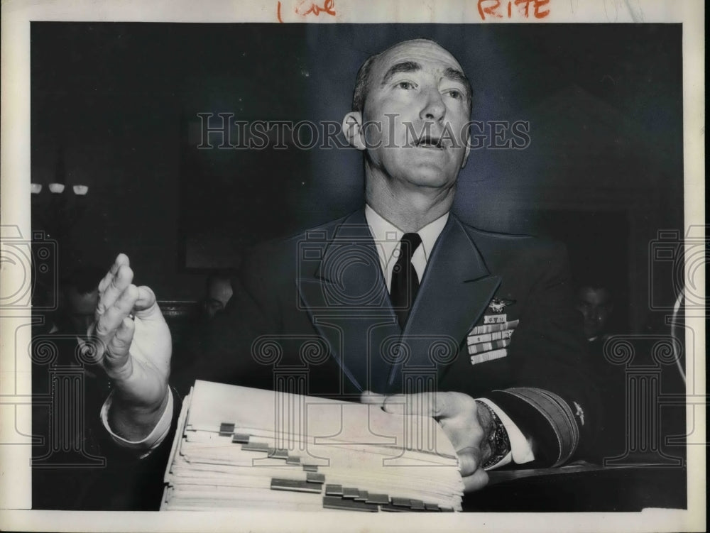 1955 Rear Admiral James Rosell in D.C. - Historic Images