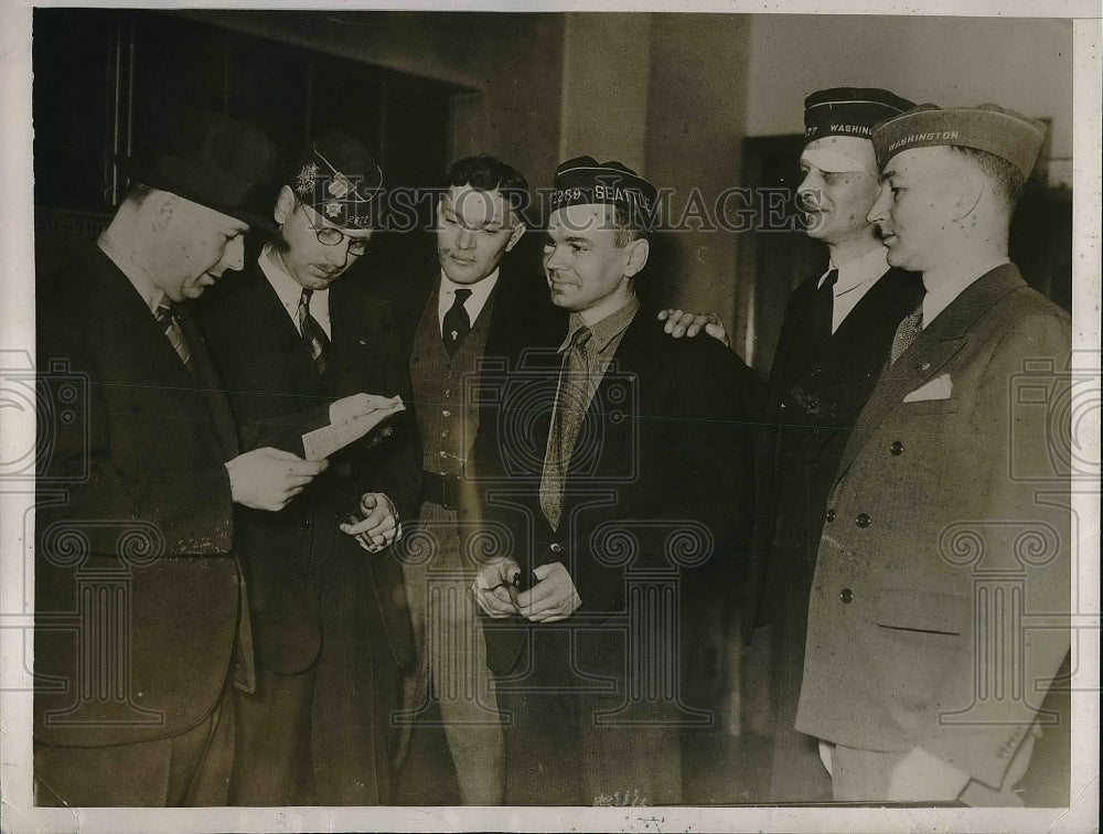 1936 Press Photo Chief Criminal Deputy D. K. Bodia, Bruce Evander, Fred Surry-Historic Images