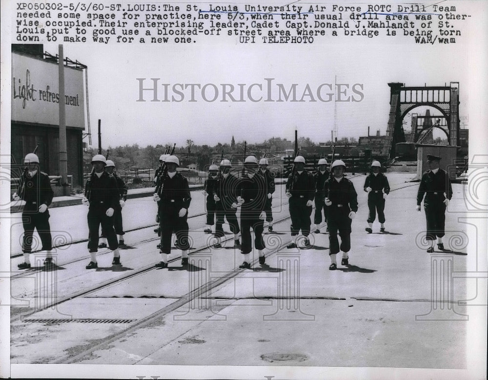 1960 St. Louis University Air Force ROTC Drill Team. - Historic Images