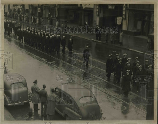 1942 Press Photo Scene from the Navy Day Parade - Historic Images