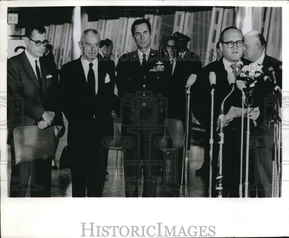1969 U.S. Delegation Leader Gerard Smith arrived in Finland. - Historic Images