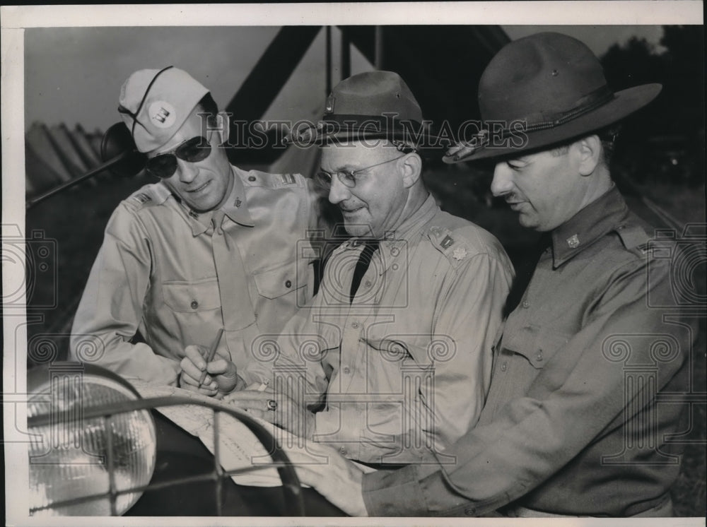 1940 Planting Strategic War Games at Camp McCoy Wisconsin. - Historic Images