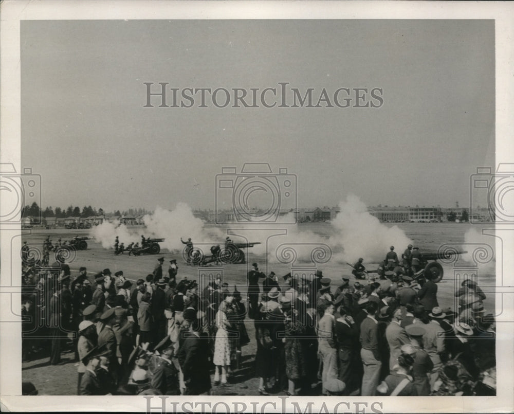 1939 Press Photo Ft Lewis, Wash. Army Day demonstrations for civilians-Historic Images