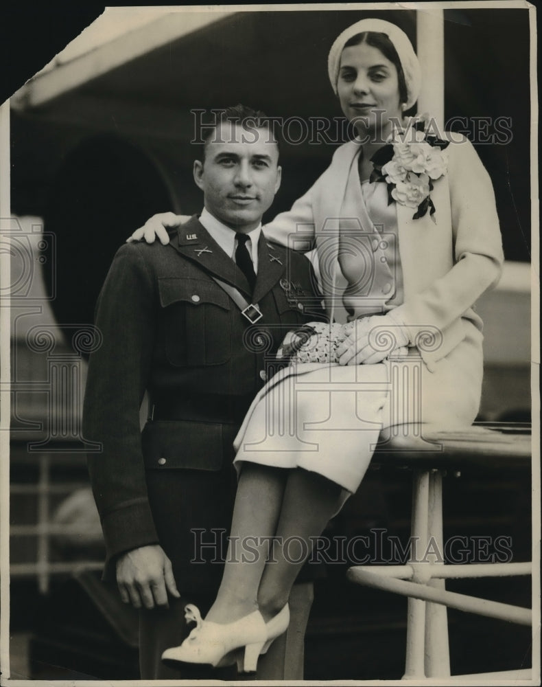 1931 Marriage of Moria Lockwood and Lt. S. B. Mason, US Army - Historic Images