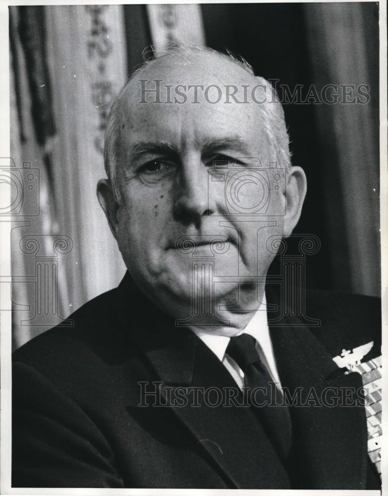 1972 Press Photo D.C. Adm Thomas H Moorer, Joint Chiefs of Staff-Historic Images