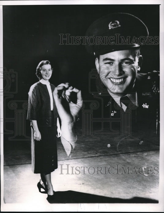 1954 Champaign, Ill Bernie Boyer & Richard Fair, ROTC - Historic Images