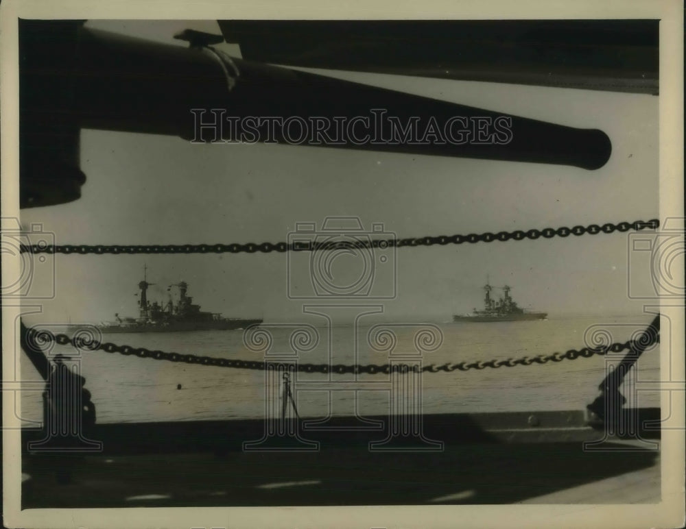 1926 Press Photo View of US Navy ships-Historic Images