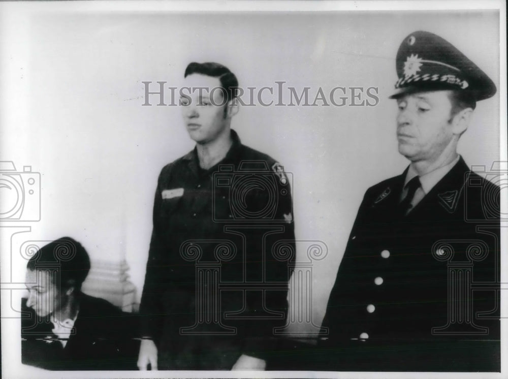 1970 Karlsruhe, Germany Pfc Wm W Whitcombs at trial for murder - Historic Images