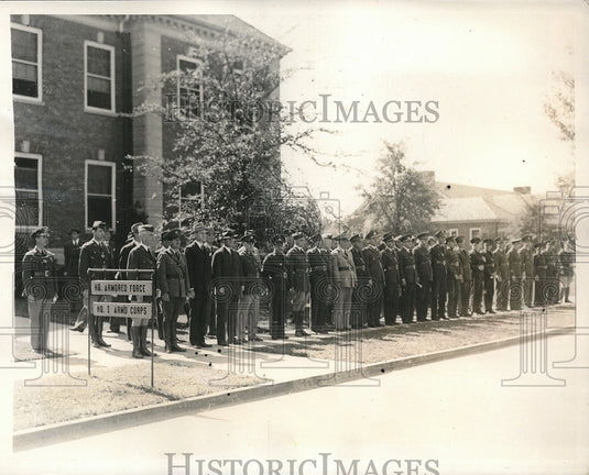 1940 Press Photo Ft Knox, Ky US & South American Army officers at a demo-Historic Images
