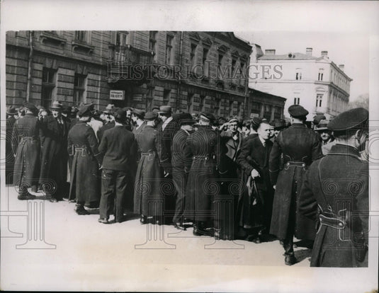 1938 Sofia Bulgaria student demonstrators against the monarchy - Historic Images