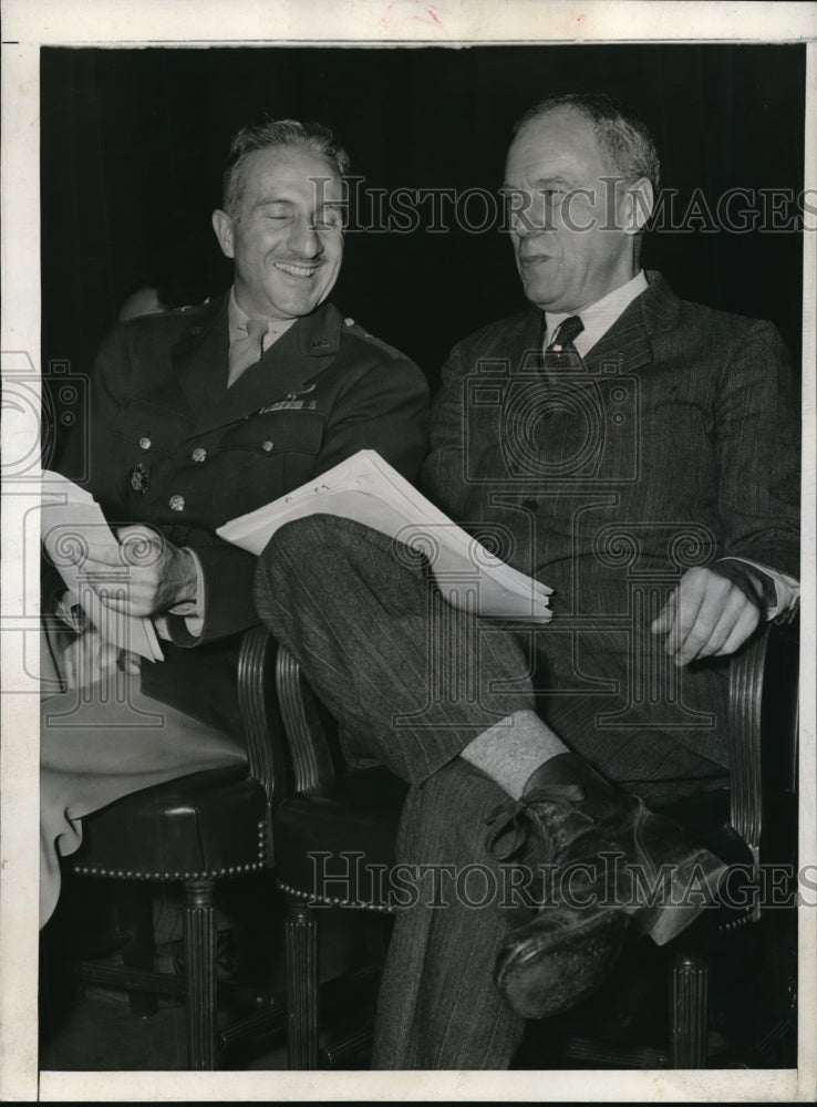 1943 Under Secretary of War Robert Patterson, Brig Gen WD Persons - Historic Images