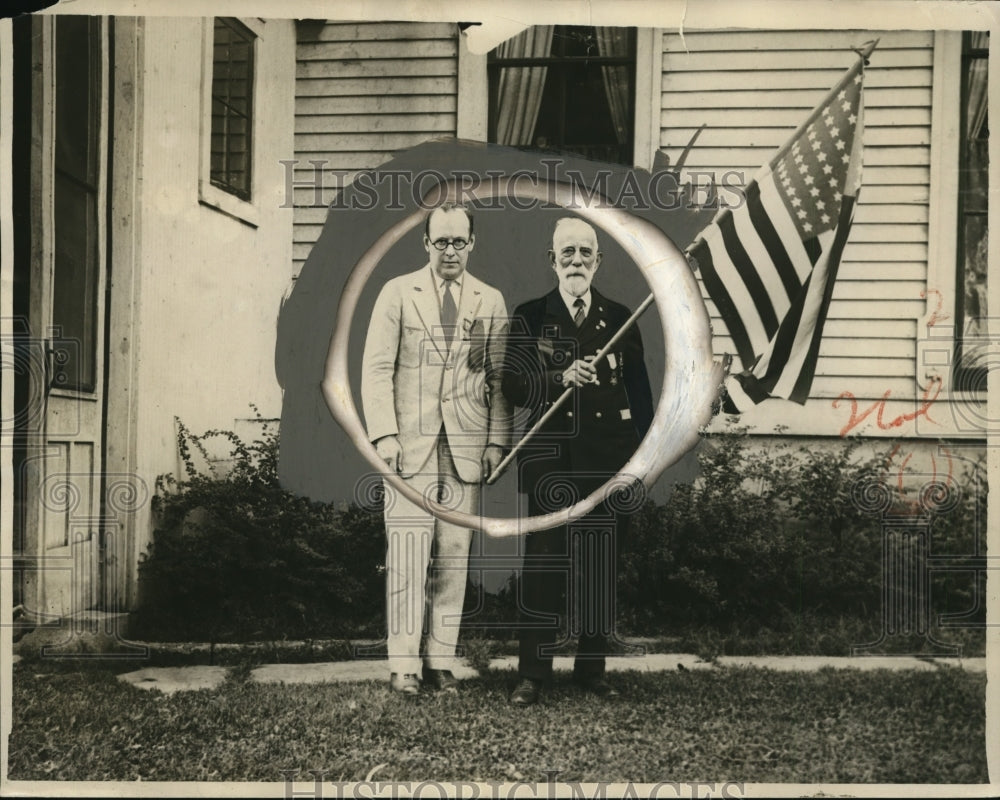 1927 Press Photo C Breckenridge Porter &amp; Lt Leroy Williams of Cleveland OH - Historic Images