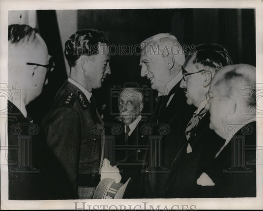 1936 Press Photo King Leopold of Belgium Opens Anticancer Congress in Brussels-Historic Images