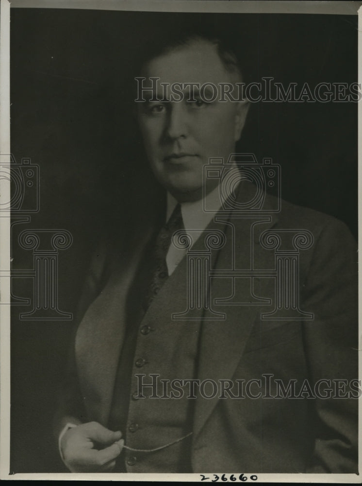 1933 Press Photo Mr Charles Urschel in a portrait photo - Historic Images