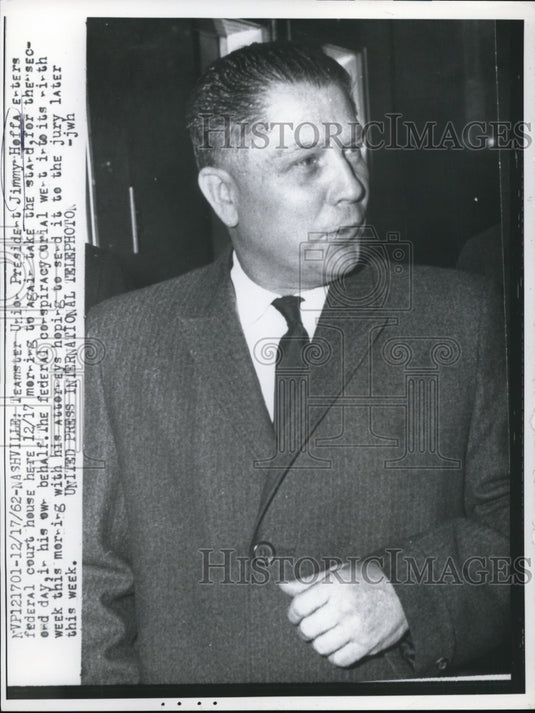 1962 Press Photo Nashville TN Teamster president James Hoffa - nem34654-Historic Images