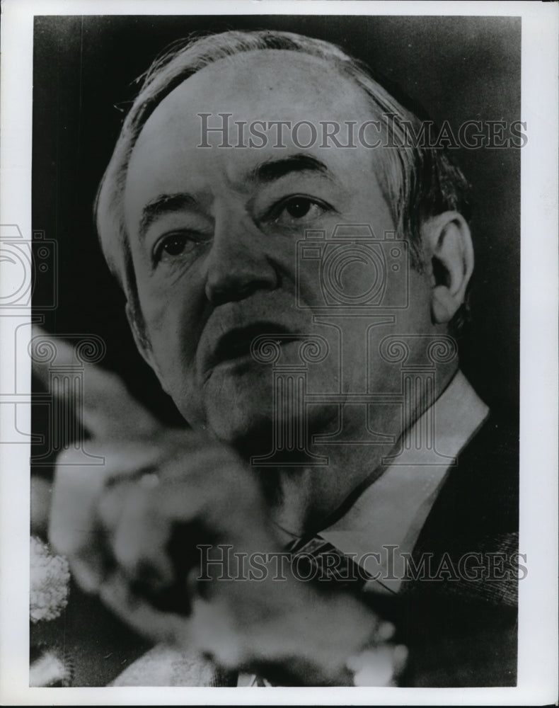 Press Photo Hubert Humphrey - Historic Images