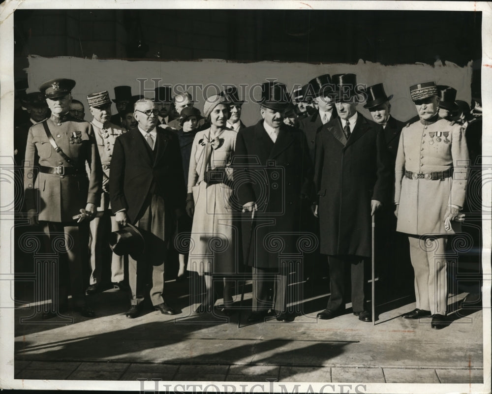 1931 Press Photo French Premier Pierre Laval arrives in Washington DC - Historic Images