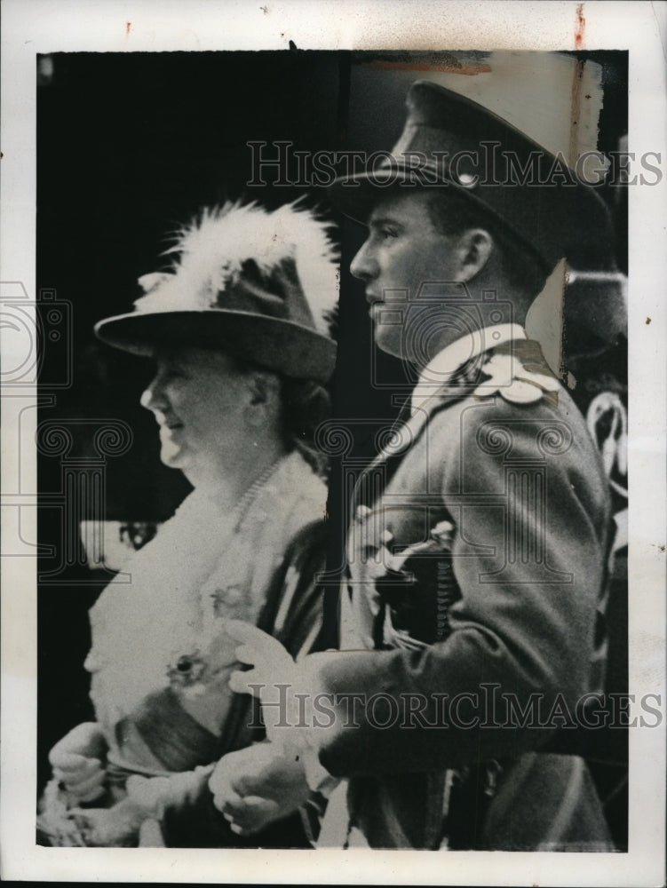 1939 Press Photo Paris King Leopold of Belgium, Queen Wilhemina Netherlands - Historic Images