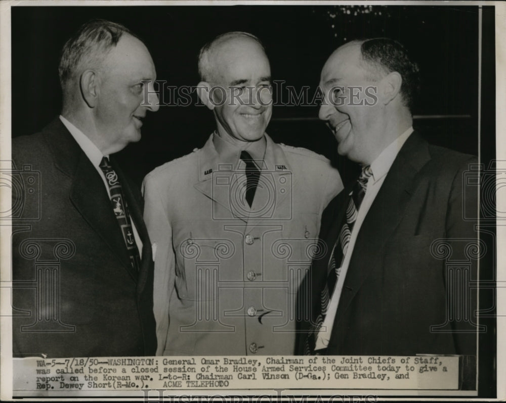 1950 Press Photo House Armed Services committee in DC Gen Omar Bradley-Historic Images