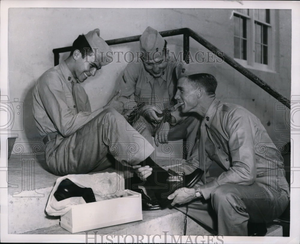 1953 Press Photo Former Korean Prisoners of War Promoted to Corporals, Miami-Historic Images