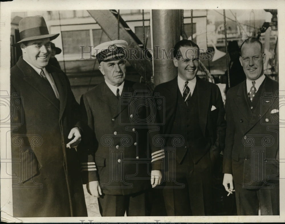 1928 Press Photo William B Leeds in San Francisco with GE Wilmot - Historic Images