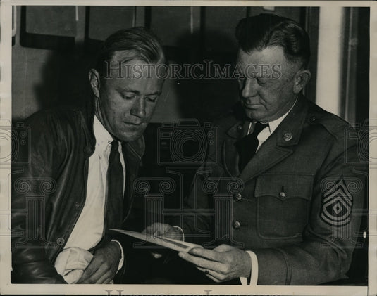 1933 Press Photo Jack Emond Applies to Citizens' Emergency Concervation 9th Corp - Historic Images