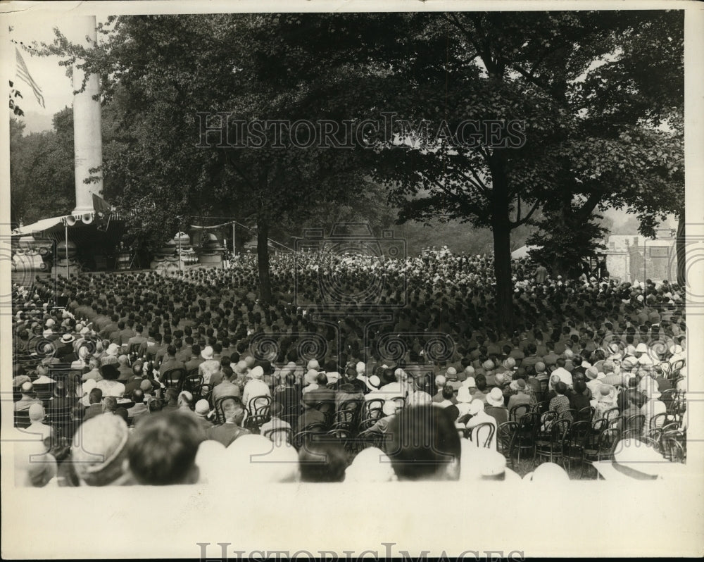 1929 Press Photo West Point Military Academy graduation services - nem38068-Historic Images