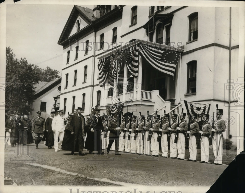 1929 Press Photo Pennsylvania Military College Commencement Exercises, Chester - Historic Images