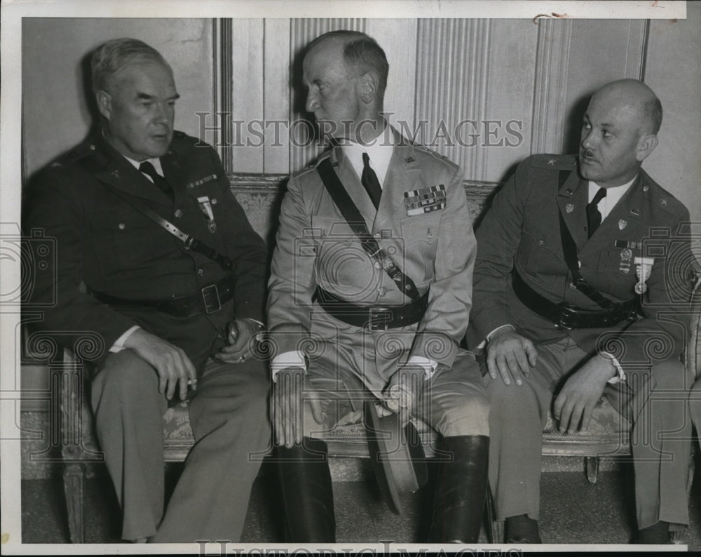 1933 Press Photo US National Guard Association Officials @ Convention in Chicago - Historic Images