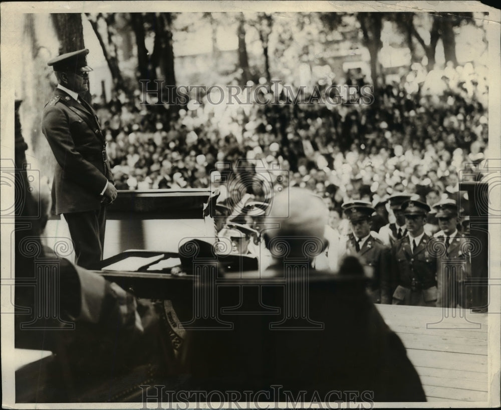 1927 Press Photo Gen John Pershing speaks at Princeton University Commencement - Historic Images
